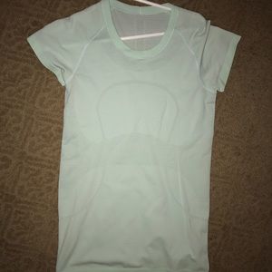 Swiftly Tech Short Sleeve Crew, light blue size 8